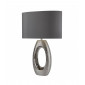 Lampde de table Artisan 1 ampoule Céramique Chrome|Lampes à poser|Luminaire Center