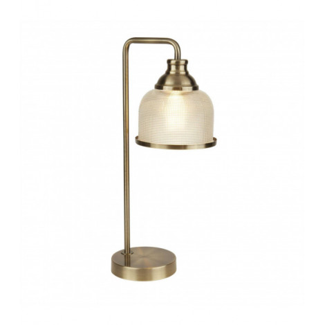 Lampe de table Bistro Acier Laiton antique 1 ampoule 45cm|Lampes à poser|Luminaire Center