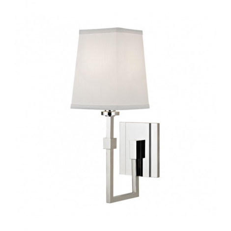 Lampe avec abat jour Fletcher Laiton Nickel poli 1 ampoule 38,7cm|Lampes à poser|Luminaire Center