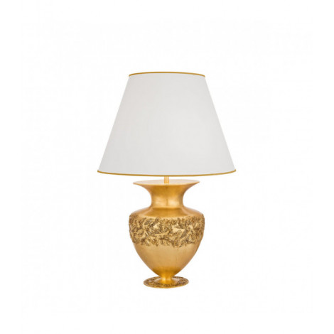 Lampe de table Anfora 24 carats d'or 1 ampoule 65cm|Lampes à poser|Luminaire Center