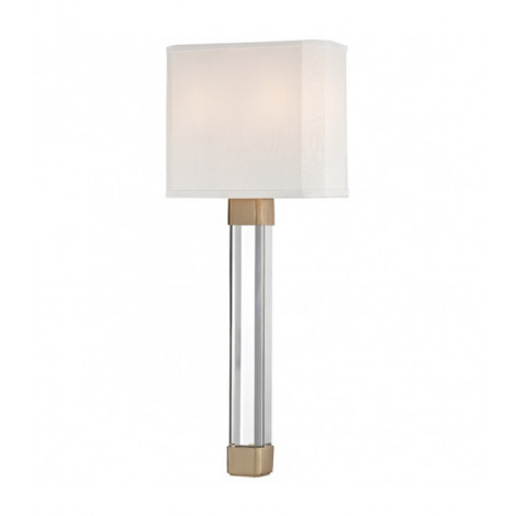 Lampe avec abat jour Larissa Acier Laiton 2 ampoules 54,6cm|Lampes à poser|Luminaire Center
