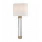 Lampe avec abat jour Larissa Acier Laiton 2 ampoules 54,6cm|Lampes à poser|Luminaire Center