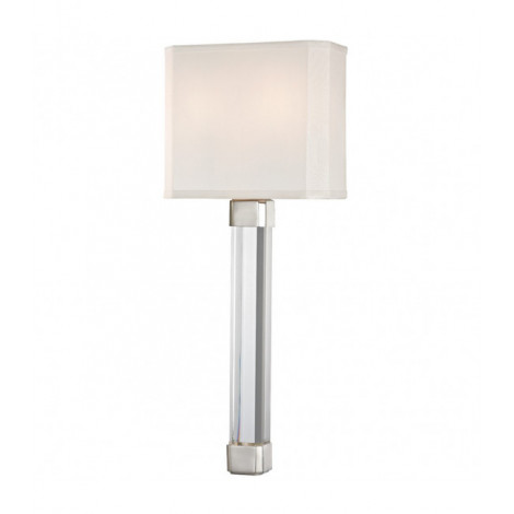 Lampe avec abat jour Larissa Acier Nickel poli 2 ampoules 54,6cm|Lampes à poser|Luminaire Center
