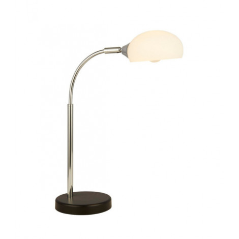 Lampe de table Astro Acier doux,verre Chrome, blanc, blanc opale|Lampes à poser|Luminaire Center