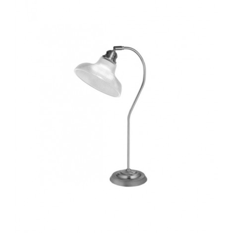 Lampe de table Bistro Acier doux,verre Argent satiné, clair|Lampes à poser|Luminaire Center
