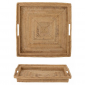 Grand Plateau carré en rotin Val|Plateau|Artecoboutique