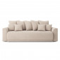 Canapé droit NOVA convertible tissu beige 3 places|Canape|Baita Home