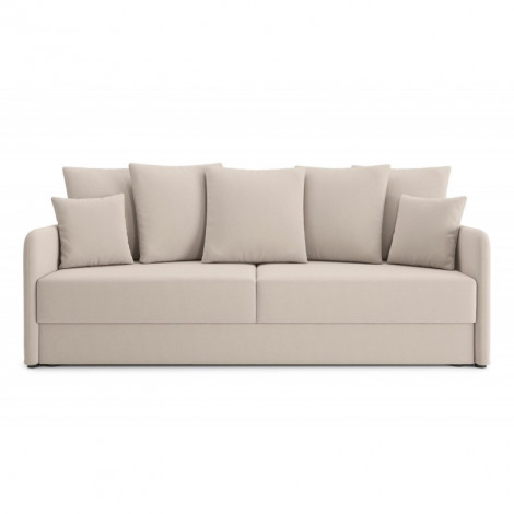 Canapé droit LUKA convertible velours grège 3 places|Canape|Baita Home