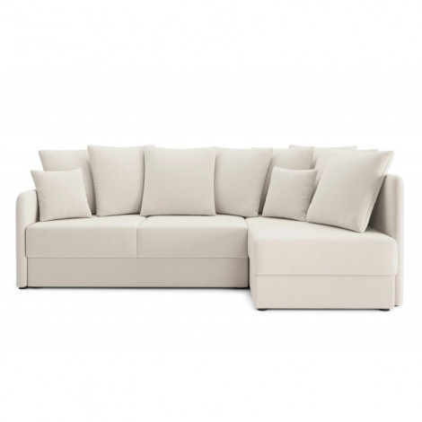 Canapé d'angle LUKA convertible velours beige 5 places|Canape|Baita Home