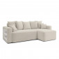 Canapé angle MIKE convertible velours côtelé beige 4 places|Canape|Baita Home
