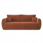 Canapé droit REFA convertible velours côtelé terracotta 3 places|Canape|Baita Home