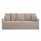 Canapé droit LUKA convertible velours côtelé grège 3 places|Canape|Baita Home