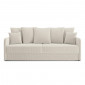 Canapé droit LUKA convertible velours côtelé beige 3 places|Canape|Baita Home