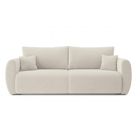 Canapé droit REFA convertible velours côtelé beige 3 places|Canape|Baita Home