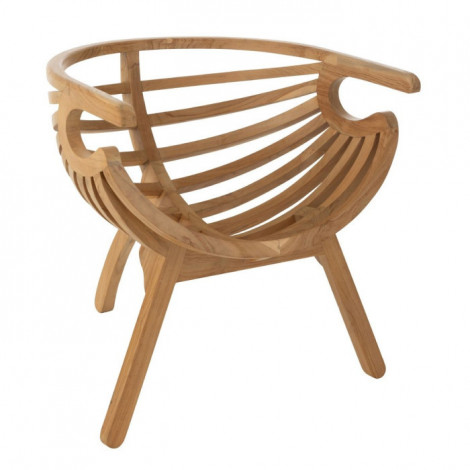 Fauteuil en Teck "Crabe" 70cm Naturel|Fauteuil / Chauffeuse|Paris Prix