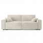 Canapé droit MIRA convertible velours côtelé beige 3 places|Canape|Baita Home