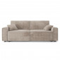 Canapé droit MIRA convertible velours côtelé grège 3 places|Canape|Baita Home