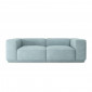 Canapé droit SACHA fixe tissu vert d'eau 4 places|Canape|Baita Home