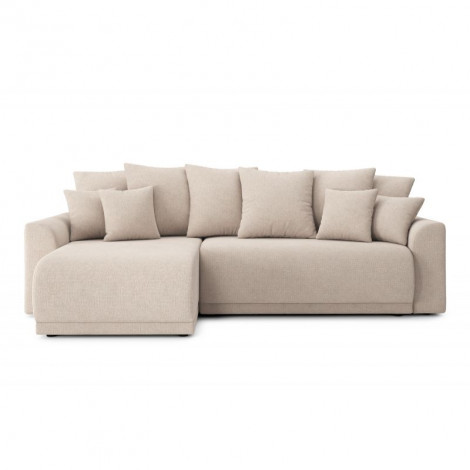Canapé d'angle NOVA convertible tissu beige 4 places|Canape|Baita Home
