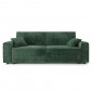 Canapé droit MIRA convertible velours côtelé vert 3 places|Canape|Baita Home