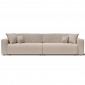 Canapé droit XL LEO convertible velours côtelé grège 5 places|Canape|Baita Home