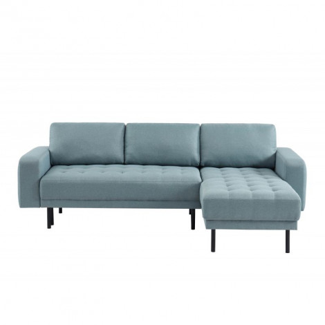 Canapé d'angle MEGEVE en tissu vert d'eau 5 places convertible|Canape|Baita Home