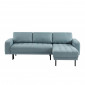 Canapé d'angle MEGEVE en tissu vert d'eau 5 places convertible|Canape|Baita Home