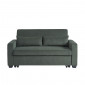 Canapé droit EVA convertible velours côtelé vert 3 places|Canape|Baita Home