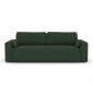 Canapé droit CAPUCINS convertible velours cotêlé vert 3 places|Canape|Baita Home