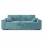Canapé droit MIRA convertible velours côtelé bleu 3places|Canape|Baita Home