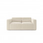 Canapé droit OSCAR fixe velours côtelé beige 2 places|Canape|Baita Home