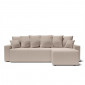 Canapé d'angle ALMA convertible velours côtelé grège 4 places|Canape|Baita Home