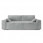 Canapé droit MARIUS convertible velours côtelé gris|Canape|Baita Home