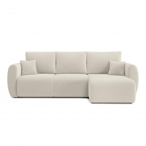 Canapé d'angle REFA convertible velours côtelé beige 4 places|Canape|Baita Home