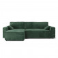 Canapé d'angle MARIUS convertible velours côtelé vert|Canape|Baita Home