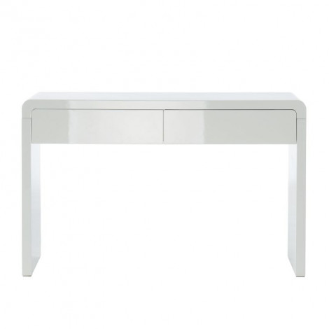 Console DARWIN laqué blanc brillant 2 tiroirs|Console|Baita Home