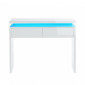 Console à LED COSMOS laqué blanc brillant 2 tiroirs|Console|Baita Home