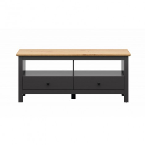 Meuble TV HESEN effet chêne et anthracite 137cm|Meuble TV|Baita Home
