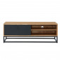 Meuble tv BRIXTON placage frêne 1 porte 120cm|Meuble TV|Baita Home