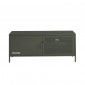 Meuble tv PANTONE métal vert olive foncé 120cm|Meuble TV|Baita Home