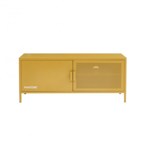 Meuble tv PANTONE métal jaune moutarde 120cm|Meuble TV|Baita Home