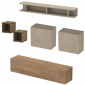 Ensemble meuble TV et rangements muraux MARINA|Meuble TV|Baita Home