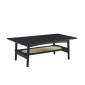 Table basse ANATOLE noir et cannage rotin|Table Basse|Baita Home