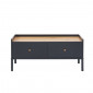 Table basse ARCHI noir et effet bois 90cm|Table Basse|Baita Home