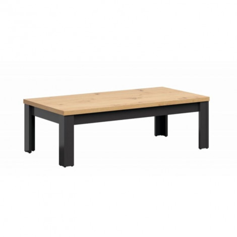 Table basse HESEN effet chêne et anthracite 130cm|Table Basse|Baita Home