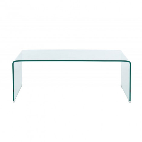 Table basse GINZA verre trempé transparent 120cm|Table Basse|Baita Home