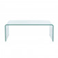 Table basse GINZA verre trempé transparent 120cm|Table Basse|Baita Home