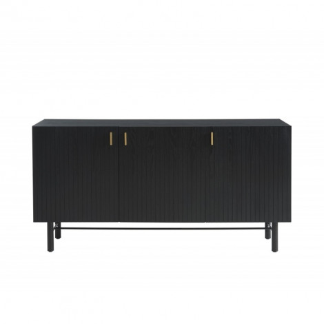 Buffet CALISTA placage frêne noir et pieds métal 160cm|Buffet|Baita Home