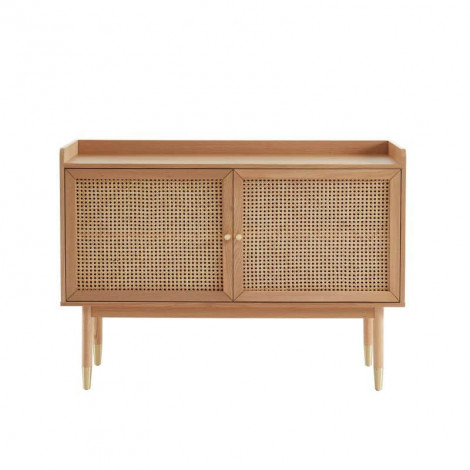 Buffet LEON chêne et cannage rotin 120cm|Buffet|Baita Home