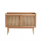 Buffet LEON chêne et cannage rotin 120cm|Buffet|Baita Home